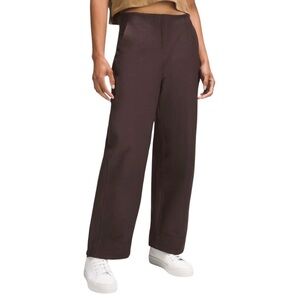 Lululemon Utilitech Relaxed Mid-Rise 7/8 Trouser Brown Straight-Leg Pant Sz 8